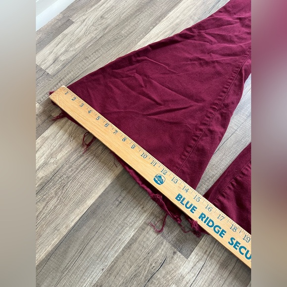 Judy Blue Woman’s Burgundy Sturdy Western Cowgirl Super Flare Jeans Size 27 - Picture 9 of 14